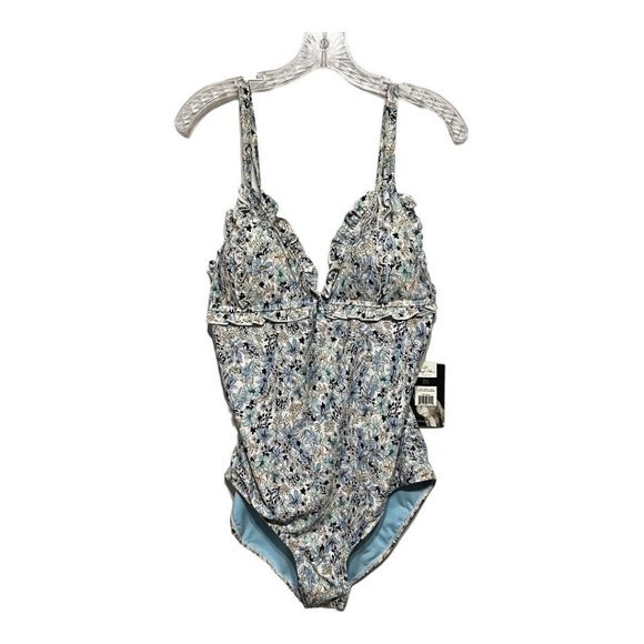 Marilyn Monroe 2X Medichic Wild Meadow Floral Ruffle Detail Bathing Suit… - Picture 3 of 6